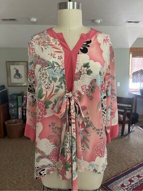 Mimi Maternity Multicolored Floral Maternity Top